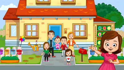 My Town Home: Family Playhouse - free online arcade game
