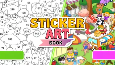Sticker Art Book Puzzle - free online puzzle game