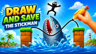 Draw And Save The Stickman - free online puzzle game