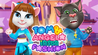 Tom and Angela Insta Fashion - free online shooting game