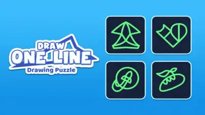 Draw One Line: Drawing Puzzle - free online shooting game